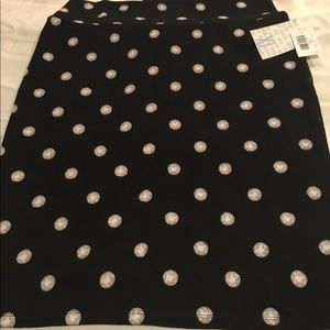 Lularoe polka dots Cassie pencil skirt xl